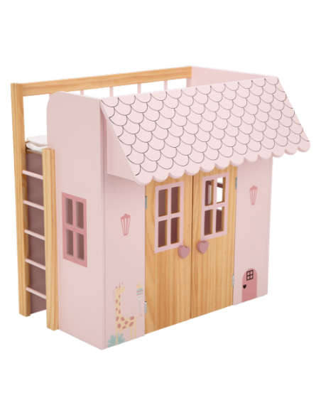 Arias Nature Wooden Bed / Wardrobe House (with 3 Hangers) – 21589 Arias Toys