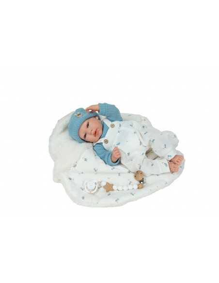 Arias Reborn Doll 40 cm Cairo Blue with Blanket - 98226 Arias Toys