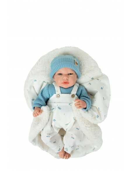 Arias Reborn Doll 40 cm Cairo Blue with Blanket - 98226 Arias Toys