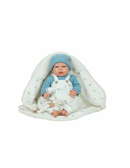 Arias Reborn Doll 40 cm Cairo Blue with Blanket - 98226 Arias Toys