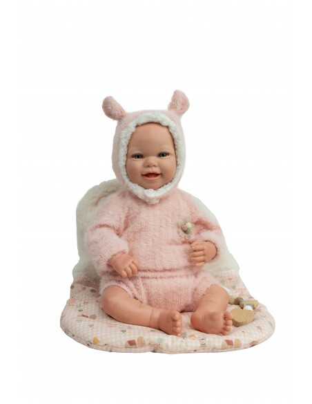 Arias Reborn Doll 45 cm Kira Pink with Sleeping Bag - 98223 Arias Toys