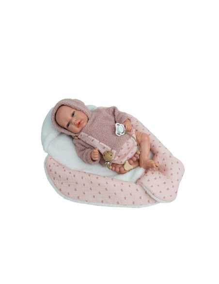 Arias Reborn Doll 40 cm Luna Pink with Nest Blanket - 98214 Arias Toys