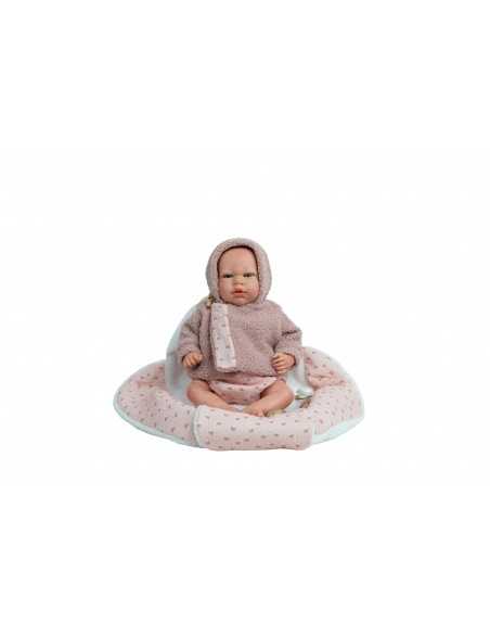 Arias Reborn Doll 40 cm Luna Pink with Nest Blanket - 98214 Arias Toys