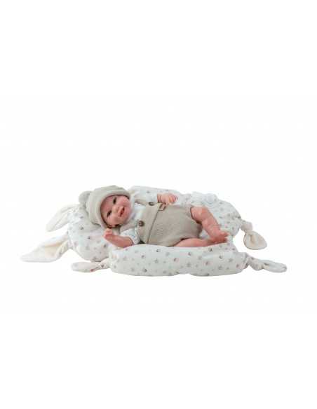Arias Reborn Doll 35 cm Mateo Beige with Cushion – 98212 Arias Toys