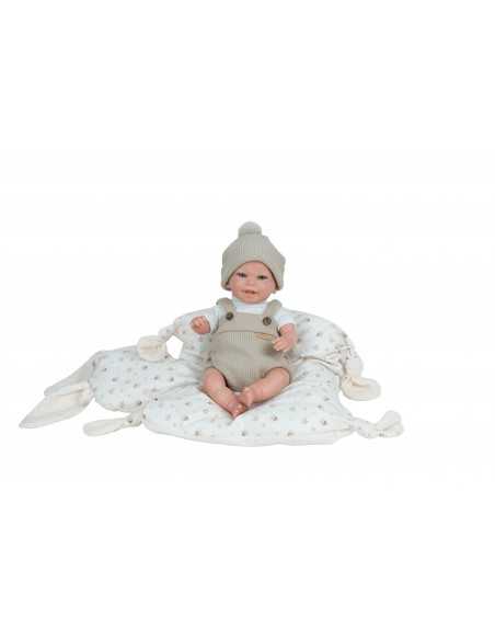 Arias Reborn Doll 35 cm Mateo Beige with Cushion – 98212 Arias Toys