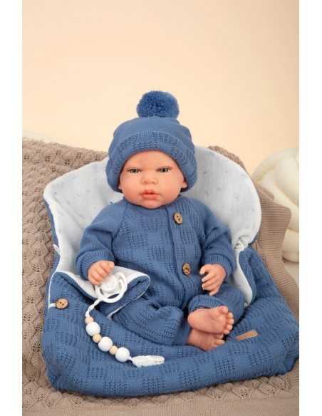 Arias Reborn Doll 40 cm Alberto Blue with Sleeping Bag - 98181 Arias Toys