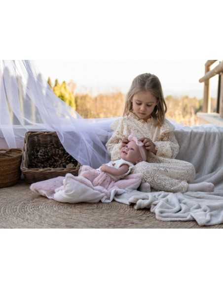 Arias Elegance Doll 42 cm Zoe Ballerina Pink with Cushion (Vinyl Body, Girl) – 65395 Arias Toys