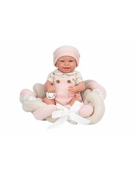 Arias Elegance Doll 42 cm Zoe Pink with Cushion (Vinyl Body, Girl) – 65373 Arias Toys
