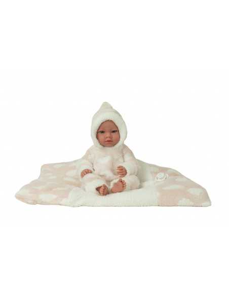 Arias Elegance Doll 38 cm Aria Pink with Cushion (Weighted Doll, Vinyl Body, Girl) - 60986 Arias Toys