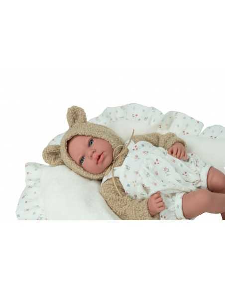 Arias Elegance Doll 40 cm Andie Beige with Cushion (Weighted Doll) - 60971 Arias Toys