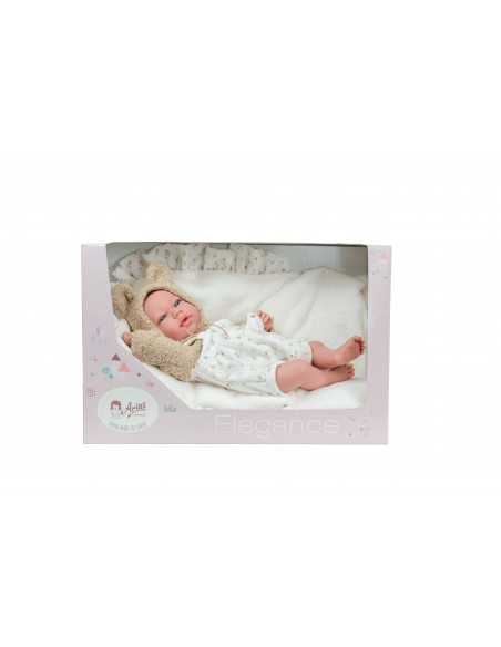 Arias Elegance Doll 40 cm Andie Beige with Cushion (Weighted Doll) - 60971 Arias Toys