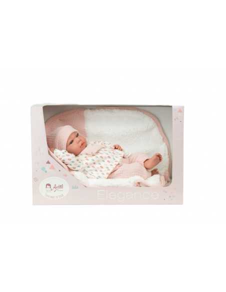 Arias Elegance Doll 40 cm Andie Pink with Blanket (Weighted Doll) - 60970 Arias Toys