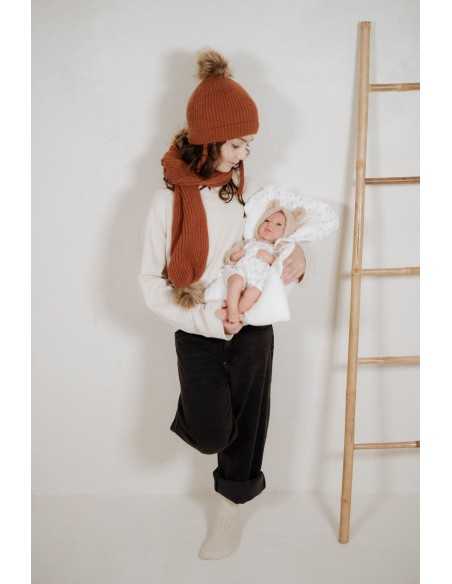 Arias Elegance Doll 40 cm Andie Beige with Cushion (Weighted Doll) - 60971 Arias Toys