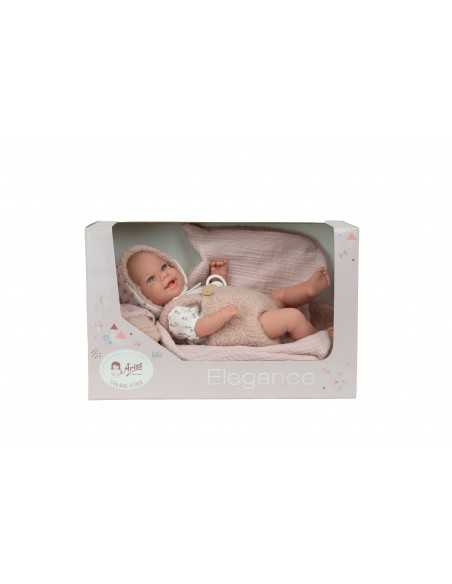 Arias Elegance Doll 35 cm Babyto Pink with Blanket (Weighted Doll) - 60968 Arias Toys
