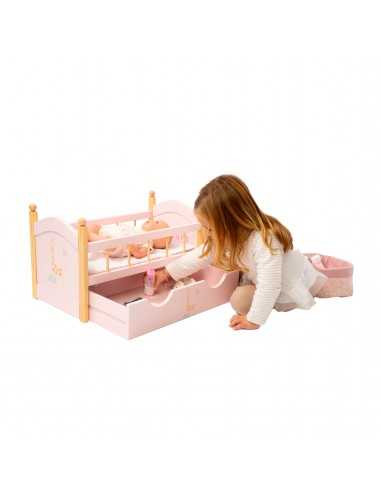 Arias Nature Doll Bed with Drawer –... Arias Nature Doll Bed with Drawer –...