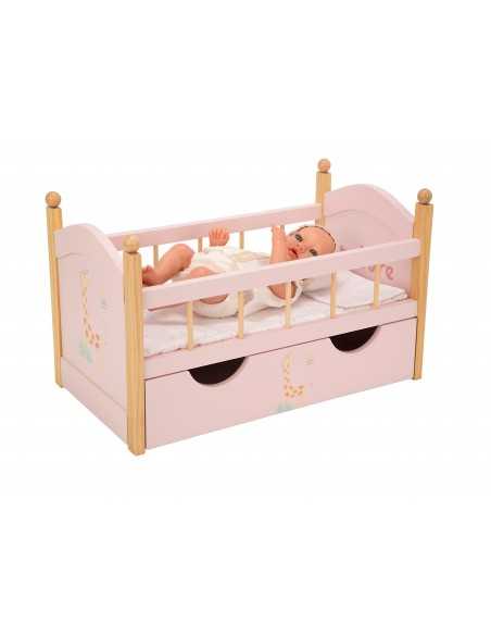 Arias Nature Doll Bed with Drawer – 21584 Arias Toys