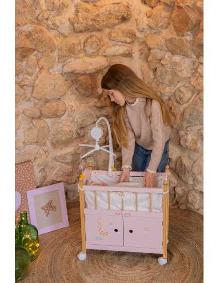 Arias Nature Doll Cot / Wardrobe with Carousel – 21586 Arias Toys
