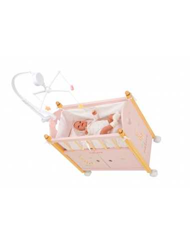 Arias Nature Doll Cot / Wardrobe with... Arias Nature Doll Cot / Wardrobe with...