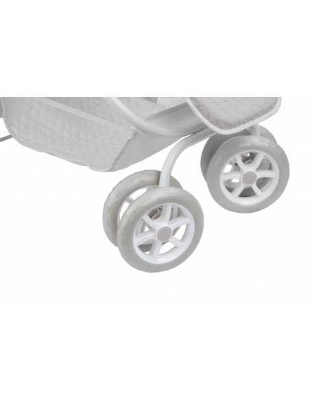 Arias Fantasy Twin Doll Pushchair with Bag (Handlebar Height: 47-77 cm) – 40874 Arias Toys
