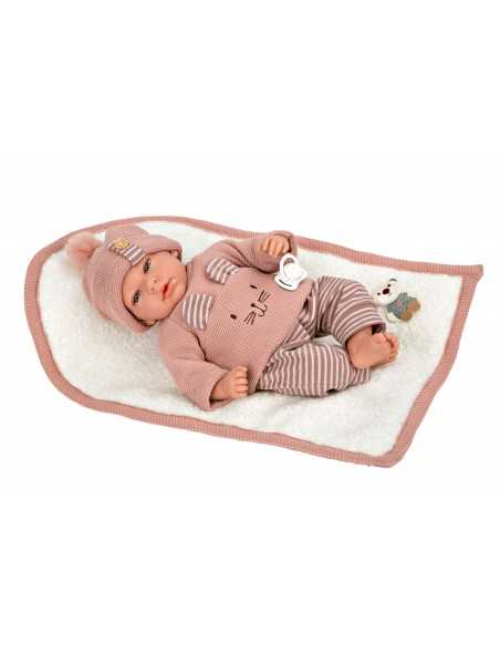 Arias Elegance Doll 40 cm Andie Pink with Blanket (Weighted Doll) - 60802 Arias Toys