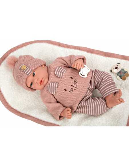 Arias Elegance Doll 40 cm Andie Pink with Blanket (Weighted Doll) - 60802 Arias Toys