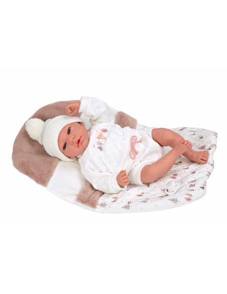 Arias Elegance Doll 40 cm Andie Pink with Sleeping Bag (Weighted Doll) - 60821 Arias Toys