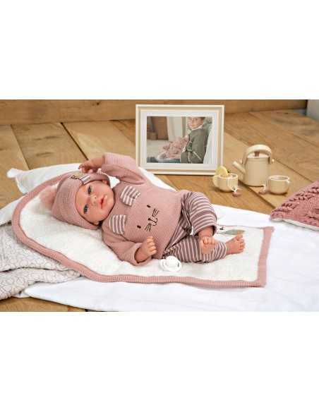 Arias Elegance Doll 40 cm Andie Pink with Blanket (Weighted Doll) - 60802 Arias Toys