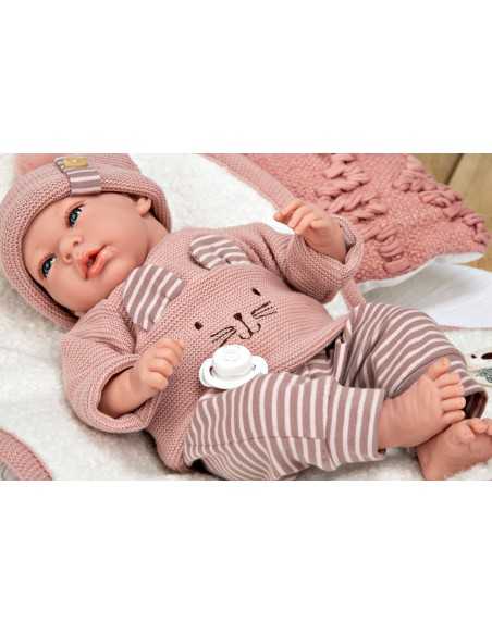 Arias Elegance Doll 40 cm Andie Pink with Blanket (Weighted Doll) - 60802 Arias Toys