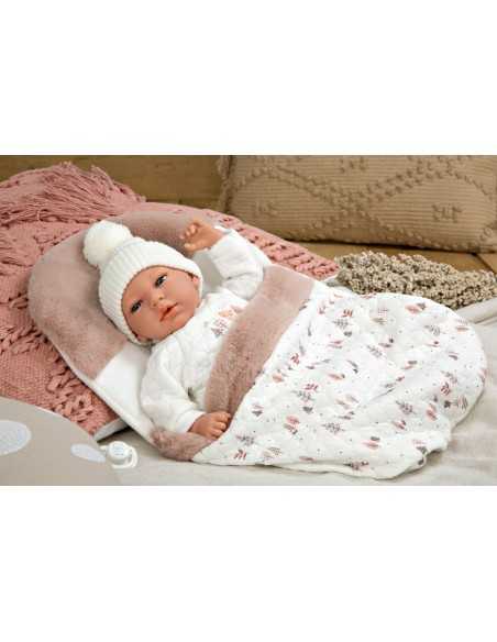 Arias Elegance Doll 40 cm Andie Pink with Sleeping Bag (Weighted Doll) - 60821 Arias Toys