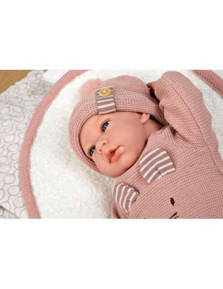 Arias Elegance Doll 40 cm Andie Pink with Blanket (Weighted Doll) - 60802 Arias Toys