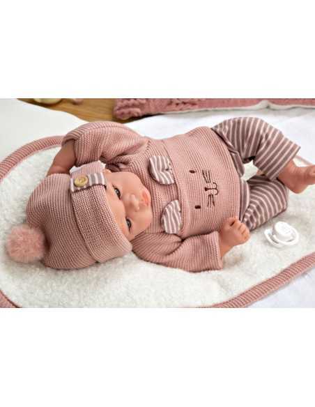 Arias Elegance Doll 40 cm Andie Pink with Blanket (Weighted Doll) - 60802 Arias Toys