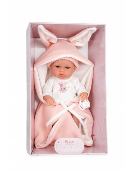 Arias Elegance Doll 30 cm Natal Pink with Sleeping Bag (Vinyl Body, Girl) - 60867 Arias Toys