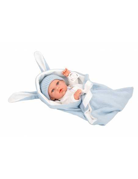 Arias Elegance Doll 30 cm Natal Blue with Sleeping Bag (Vinyl Body, Boy) - 60868 Arias Toys