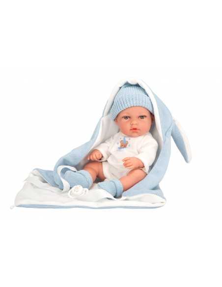 Arias Elegance Doll 30 cm Natal Blue with Sleeping Bag (Vinyl Body, Boy) - 60868 Arias Toys