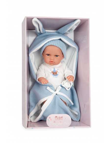 Arias Elegance Doll 30 cm Natal Blue with Sleeping Bag (Vinyl Body, Boy) - 60868 Arias Toys