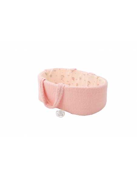 Arias Elegance Doll 33 cm Gadi Pink with Carrycot (Vinyl Body, Girl) - 60889 Arias Toys
