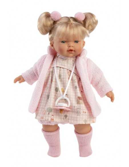 Llorens Doll Crying Doll 33cm Roberta -Pink (33168) Llorens Dolls