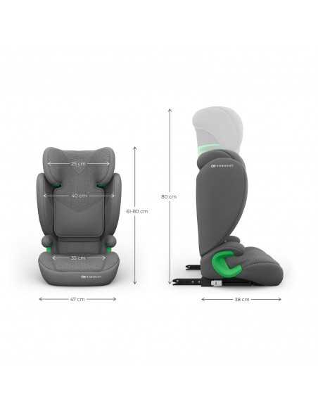 Kinderkraft JUNIOR FIX 2 PLUS Car seat i Size-Grey kinderkraft