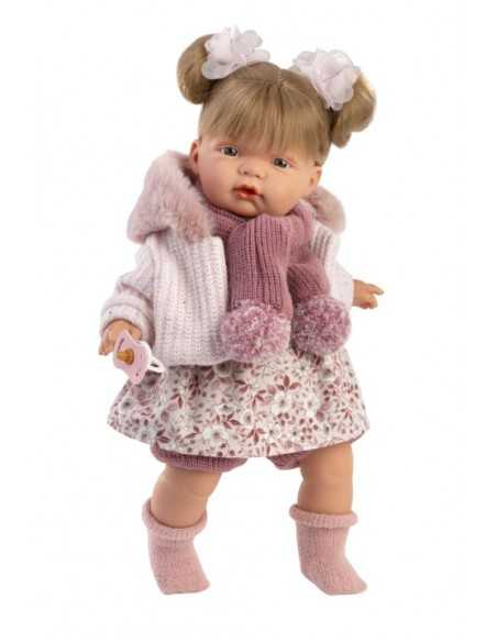 Llorens Doll Joelle Crying Doll 38cm - Pink (38372) Llorens Dolls
