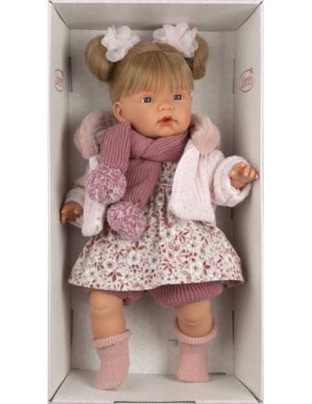 Llorens Doll Joelle Crying Doll 38cm - Pink (38372) Llorens Dolls