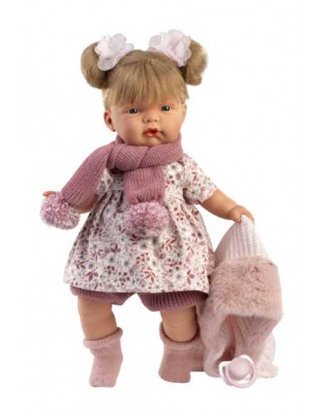 Llorens Doll Joelle Crying Doll 38cm - Pink (38372) Llorens Dolls