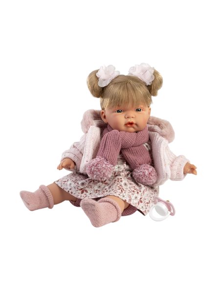 Llorens Doll Joelle Crying Doll 38cm - Pink (38372) Llorens Dolls