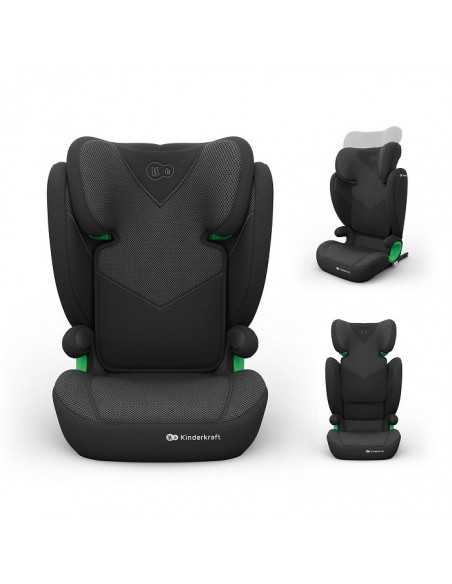 Kinderkraft JUNIOR FIX 2 PLUS Car seat i Size-Black kinderkraft
