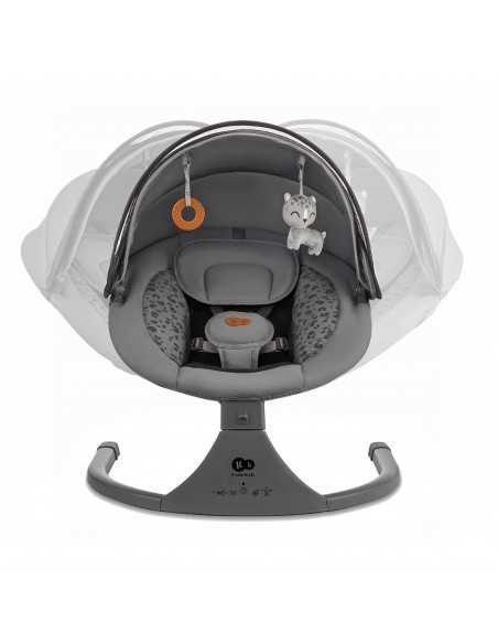 Kinderkarft LUMI 2 Electric rocker bouncer 2in1-Dark Grey kinderkraft