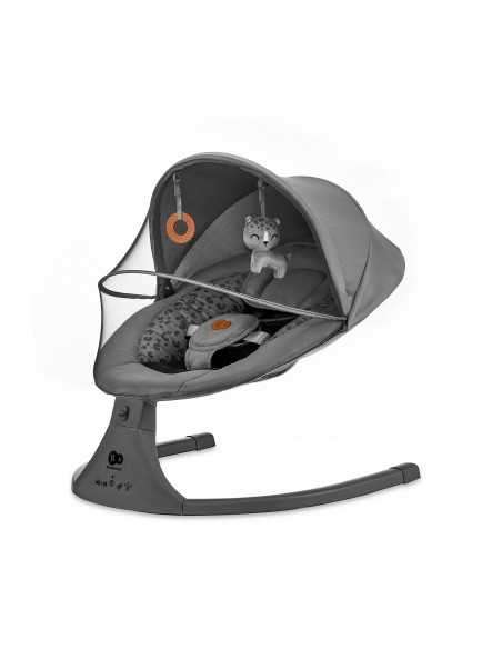 Kinderkarft LUMI 2 Electric rocker bouncer 2in1-Dark Grey kinderkraft