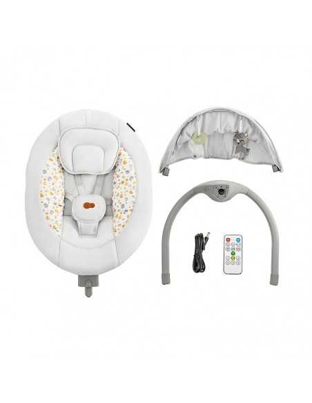 Kinderkarft LUMI 2 Electric rocker bouncer 2in1-Grey kinderkraft