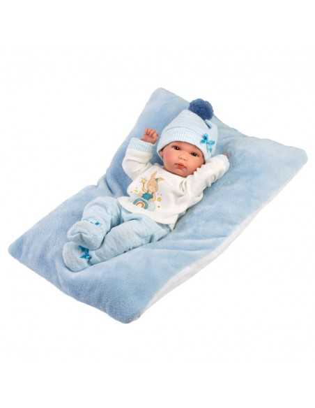 Llorens Doll 35cm – Baby Doll with Cushion - Blue (63507) Llorens Dolls