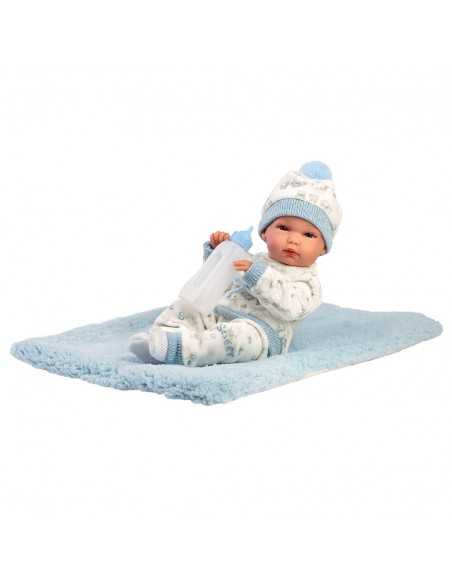 Llorens Dolls 35cm – Newborn Baby Doll with Cushion - Blue (63509) Llorens Dolls