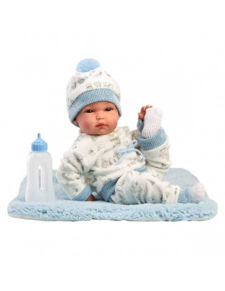 Llorens Dolls 35cm – Newborn Baby Doll with Cushion - Blue (63509) Llorens Dolls