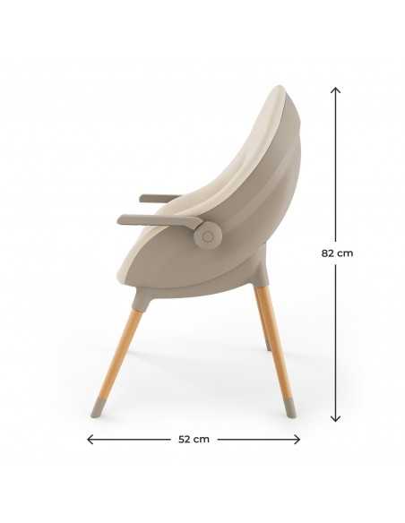 Kinderkraft FINI UP 2 in 1 Feeding Chair-Beige kinderkraft